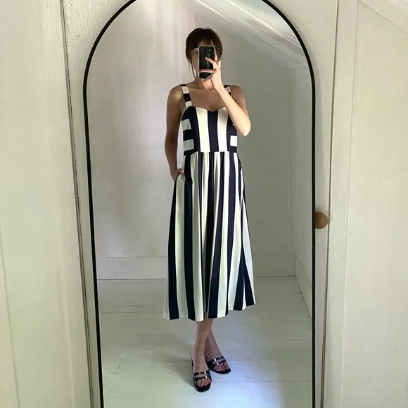 Boden Dresses Boden Lucy Jersey Stripe Midi Dress Poshmark